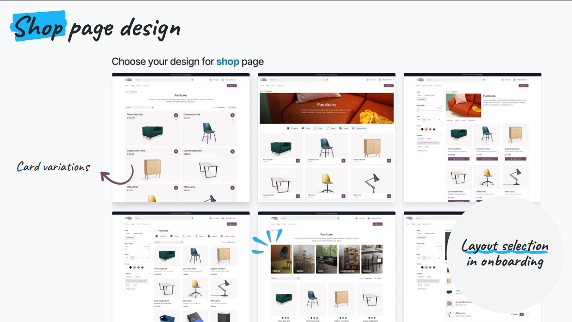 les pages produits ecommerce v19