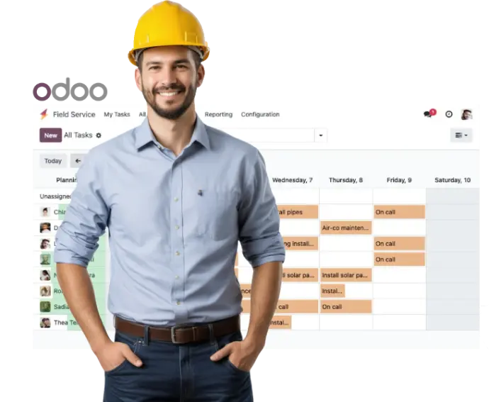 Expertises Odoo industrie : planification et MRP