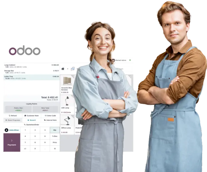 ERP retail Odoo : encaissement et gestion unifiée