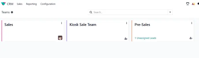 Configuration des équipes de vente dans Odoo CRM