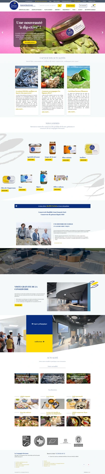 Boutique en ligne de La Compagnie Bretonne